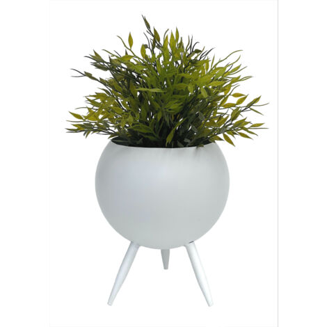 DanDiBo Sgabello Per Fiori In Metallo Con Vaso Nero Argento 18 Cm Supporto Per Fiori 96091 S Moderno Per Piante Tavolino Per Piante Elegante 40711565