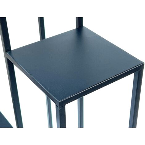 DanDiBo Sgabello per fiori con vaso Oro Metallo Nero 50 cm Portafiori