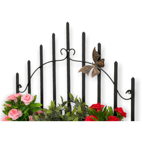 DanDiBo Portalampada Da Parete Emma In Metallo Nero - 68 Cm Per 3 Candeline - 4