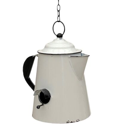 Casetta Per Uccelli DanDiBo In Metallo Ruggine - Shabby Chic Con Catena, Mangiatoia Da Esterno