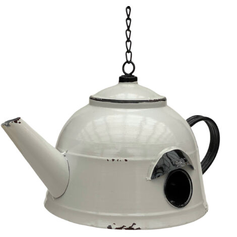 Casetta Per Uccelli In Fibra Di Bambù - Diametro 15cm, Altezza 28cm, Arancione - Foto 3