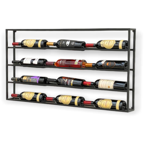 Portabottiglie Da Parete VidaXL Per 10 Bottiglie – Design Moderno In Metallo Bianco, Perfetto Per Cucina E Bar