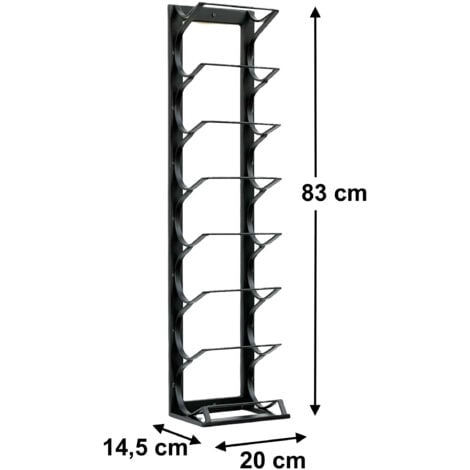 Portabottiglie In Acciaio Inox Per 9 Bottiglie - Design Moderno, Argento, 22x27x16.5 Cm - Foto 11