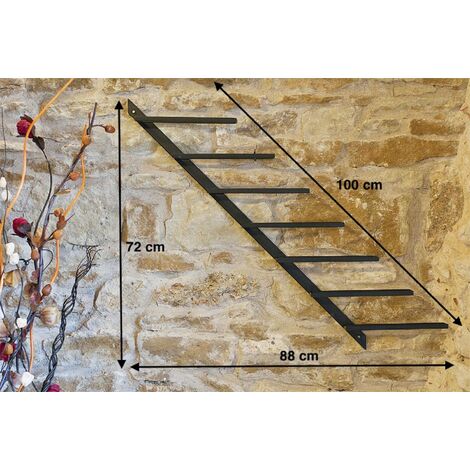 DanDiBo Scaffale Vini a Parete “Black Line” Supporto Bottiglie in Metallo  90 cm Scaffale a Parete