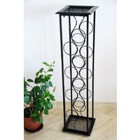 DanDiBo Scaffale Vino Colonna di Fiori “Oktave” 100 cm Supporto Bottiglie  Metallo Scaffale Porta Bottiglie