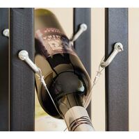 DanDiBo Scaffale Vino Design Pit 100 cm in Metallo Porta Bottiglie Supporto Bar
