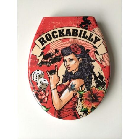 ADOB WC- Sitz Toilettendeckel Toilettensitz Cortina Rockabilly