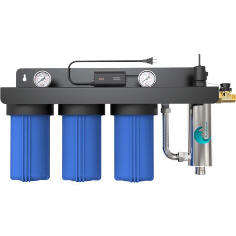 Stazione Di Trattamento Dell'acqua UV 10 Pollici Tripla Filtrazione - Foto 8