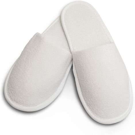 Ciabatte Di Cortesia Per Hotel E Spa – 100 Paia, Spugna Cotone E Suola EVA, Misura 28,5x11,7 Cm, Impermeabili, Made In Italy