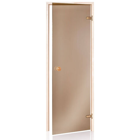 telaio di 8 mm in vetro di sicurezza porta sauna pino