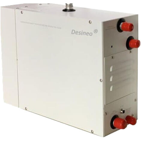 Generatore di vapore per Hammam 4Kw Desineo per uso professionale o drenaggio automatico domestico