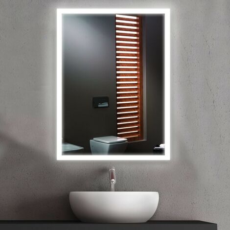 Grandi specchi da bagno intelligenti attrezzature faretti luminosi