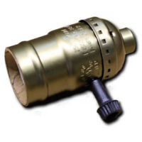 Tipo di Socket E27 con interruttore rotante vintage bronzo
