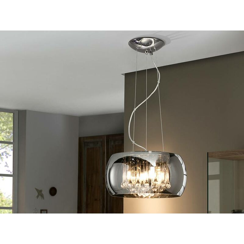 Schuller Argos 5 Light Dimmable, Bathroom Over Mirror Light With Pull Cord Argos