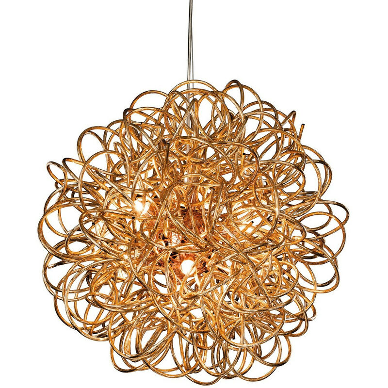 Firstlight Stella - 6 Light Ribbon Ceiling Pendant Copper, G9