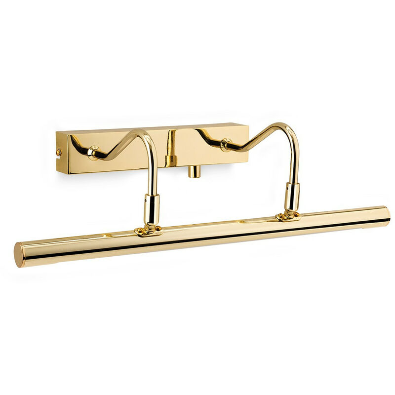 Firstlight - LED 1 Light Picture Wall Light c, w Dimmer Switch Polished Brass