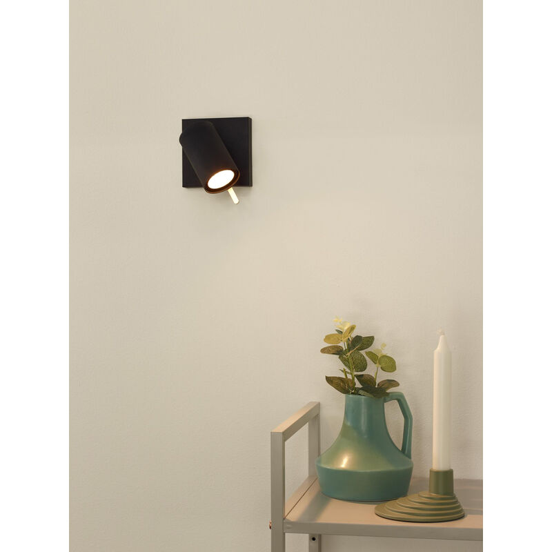 Lucide GRONY - Spot plafond - LED Dim to warm - GU10 3x5W 2200K - Noir