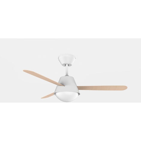 Forlight Buran LED Ceiling Fan White, Sandblasted, With E27 Lamp