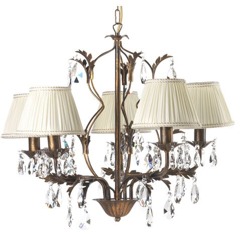 Bronze chandelier deals with shades