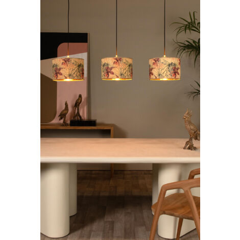 Lucide Tanselle Retro Pendant light - 3xE27 - Multicolor