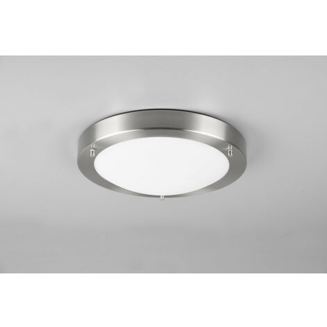 Trio Condus Modern Bathroom Ceiling Light Nickel Matt IP44