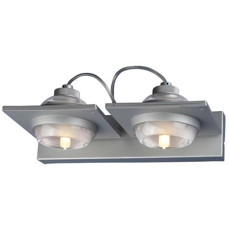 Inspired Mantra (0040 006) Ull Wall Lamp 2 Light G9 Silver Grey