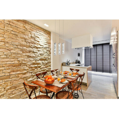 Inspired Clearance - Galaxy Linear Pendant 5 Drop 15W LED 6000K Polished Chrome, Crystal