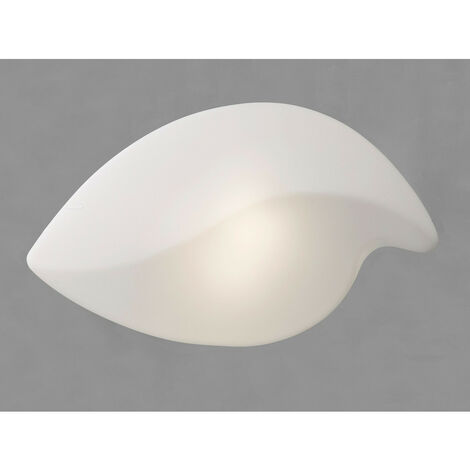 Inspired Mantra Natura Flush Ceiling/Wall Indoor Large 2 Light E27, Polished Chrome/Opal White