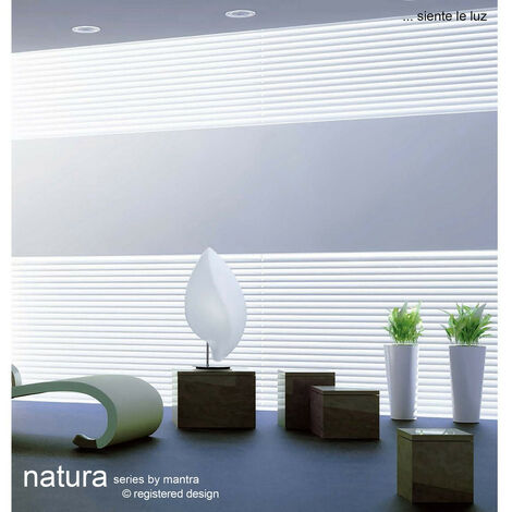 Inspired Mantra Natura Flush Ceiling/Wall Indoor Large 2 Light E27, Polished Chrome/Opal White