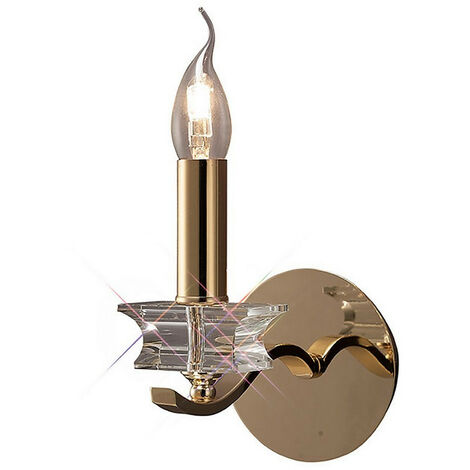 Inspired Clearance - Nydia Wall Lamp E14 French Gold/Crystal