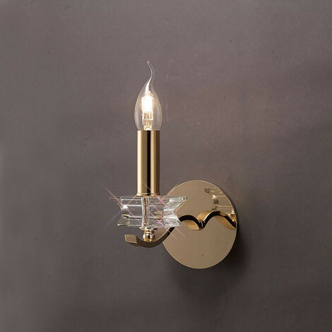 Inspired Clearance - Nydia Wall Lamp E14 French Gold/Crystal