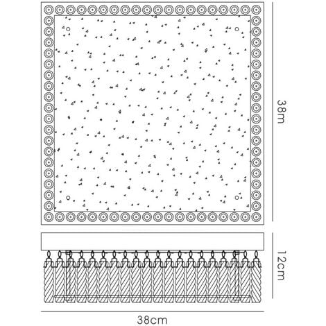 Inspired Diyas - Aiden - Large Square Flush Ceiling 21W 1800lm LED 4200K Polished Chrome, Crystal