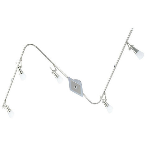 Inspired Clearance - Diama Flexi Linear G9 5 Light G9 Nickel/Polished Chrome