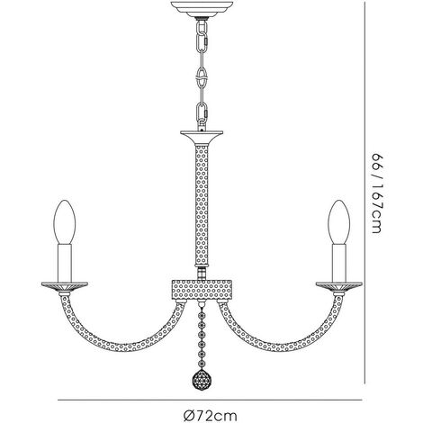 Inspired Diyas - Elena - Ceiling Pendant Chandelier 8 Light Black Chrome, Crystal