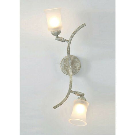 Inspired Clearance - Toscano Wall Lamp 2 Light G9 White/French Gold