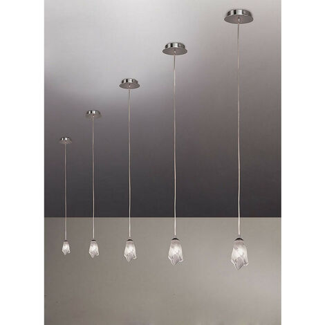 Inspired Mantra Pietra Pendant 1 Light G9, Polished Chrome