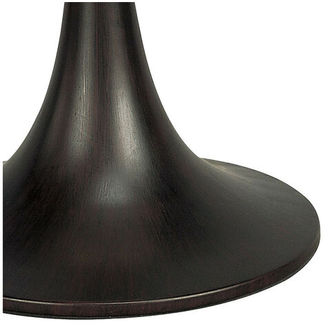 Inspired Mantra Fusion Zira Table Lamp 2 Light G9, Polished Chrome/Frosted White Glass/Wenge