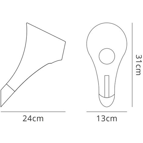 Inspired Mantra - Ora - Wall Lamp 1 Light E27, Gloss Black, White Acrylic, Polished Chrome