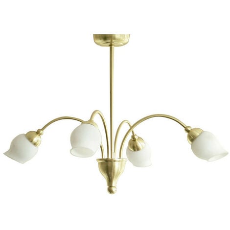 Inspired Clearance - Rimini Pendant 4 Light G9 Satin Brass