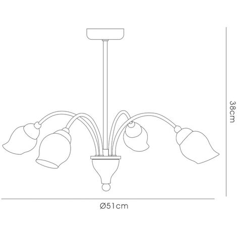 Inspired Clearance - Rimini Pendant 4 Light G9 Satin Brass