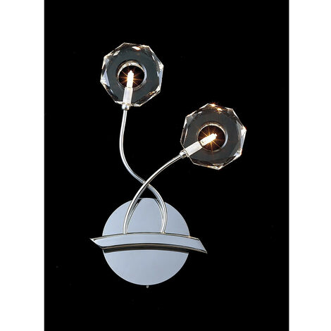 Inspired Clearance - Izona Wall Lamp 2 Light G4 Polished Chrome, NOT LED/CFL Compatible