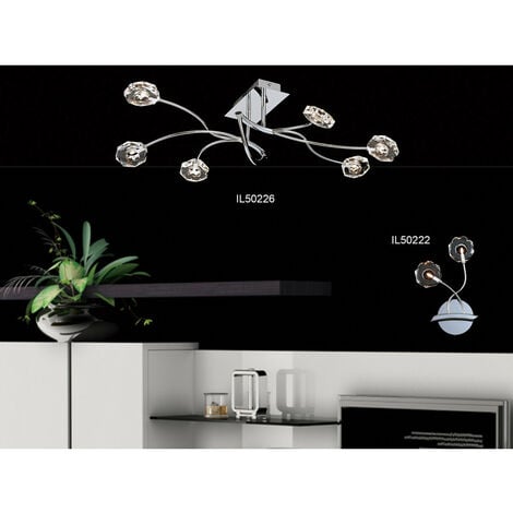 Inspired Clearance - Izona Wall Lamp 2 Light G4 Polished Chrome, NOT LED/CFL Compatible
