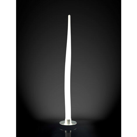 Inspired Mantra Estalacta Floor Lamp 1 Light Small Indoor, Silver/Opal White