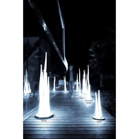 Inspired Mantra Estalacta Floor Lamp 1 Light Small Indoor, Silver/Opal White