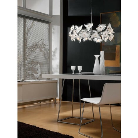 Inspired Mantra Otto Table Lamp 3 Light G4, Polished Chrome/Frosted Glass, NOT LED/CFL Compatible