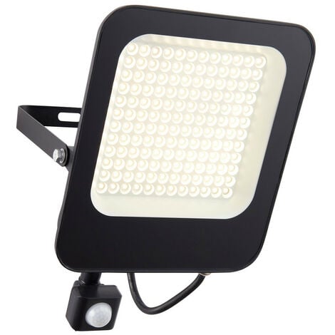 Saxby Guard PIR Override 100W IP65 100W Outdoor Flood Light Matt Black Paint