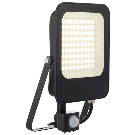 Saxby Guard PIR Override 50W IP65 50W Outdoor Flood Light Matt Black Paint