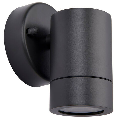 Saxby Palin Outdoor Down Wall Lamp Anthracite Grey IP44
