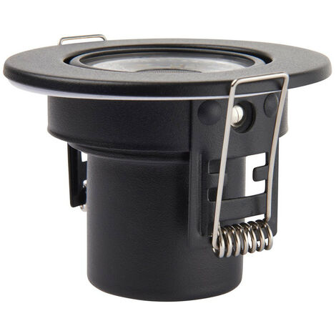 Saxby Shieldeco 500 CCT Tiltable Light 5W Recessed Downlight Matt Black Paint