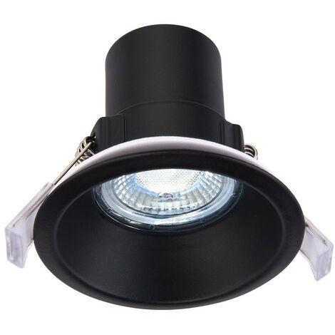 Saxby Shieldeco CCT Recessed Downlight Matt Black Paint IP65